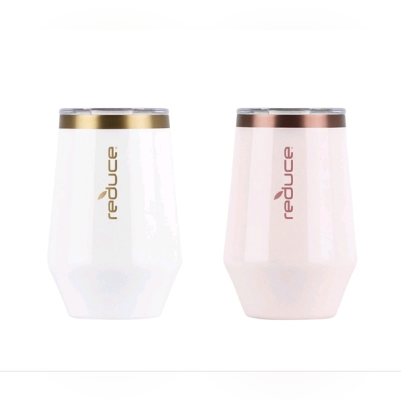 *Reduce 2pk 12oz Wine Tumbler - White/Cotton (Pink) - Picture 3 of 6